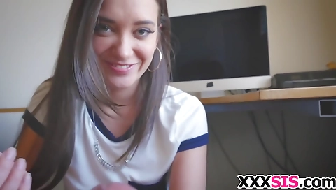 Short haired girl's wet pussy