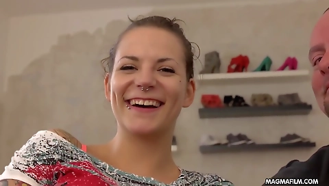 Hotest pornstar nad backyard in best facial, hd sex movie